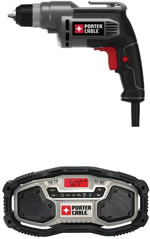Porter-Cable Corded Drill, Variable Speed, 6-Amp, 3/8-Inch (PC600D) 2 Porter-Cable Corded Drill, Variable Speed, 6-Amp, 3/8-Inch (PC600D) - Image 2