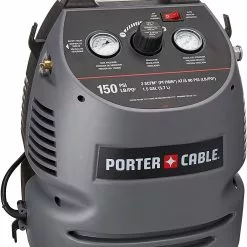 Porter-Cable Air Compressor Kit, 1.5 Gallon, Oil-Free, Fully Shrouded, Hand Carry, 25-Feet Hose (CMB15)