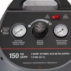 Porter-Cable Air Compressor Kit, 1.5 Gallon, Oil-Free, Fully Shrouded, Hand Carry, 25-Feet Hose (CMB15) -Porter-Cable Sales Shop A1AFfvRBR5L. AC SL1500