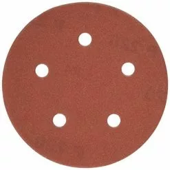 PORTER-CABLE 735502225 5-Inch 5-Hole Hook and Loop 220 Grit Sanding Discs (25-Pack)