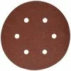 PORTER-CABLE 736600825 6-Inch 6-Hole Hook and Loop 80 Grit Sanding Discs (25-Pack)