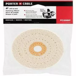 PORTER-CABLE PC4MBP 4-Inch Firm Buffing Pad, White