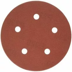 porter-cable 735502205 5-inch 220 grit five-hole hook & loop sanding discs (5-pack)