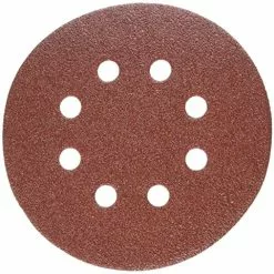 porter-cable 735800605 5-inch 60 grit eight-hole hook & loop sanding discs (5-pack)