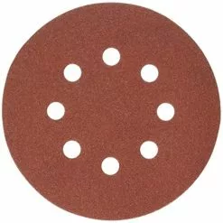 porter-cable 735801205 5-inch 120 grit eight-hole hook & loop sanding discs (5-pack)