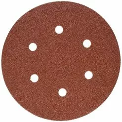 porter-cable 736600625 6-inch 6-hole hook and loop 60 grit sanding discs (25-pack)