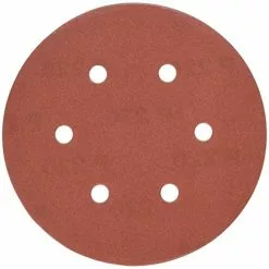 porter-cable 736602225 6-inch 6-hole hook and loop 220 grit sanding discs (25-pack)