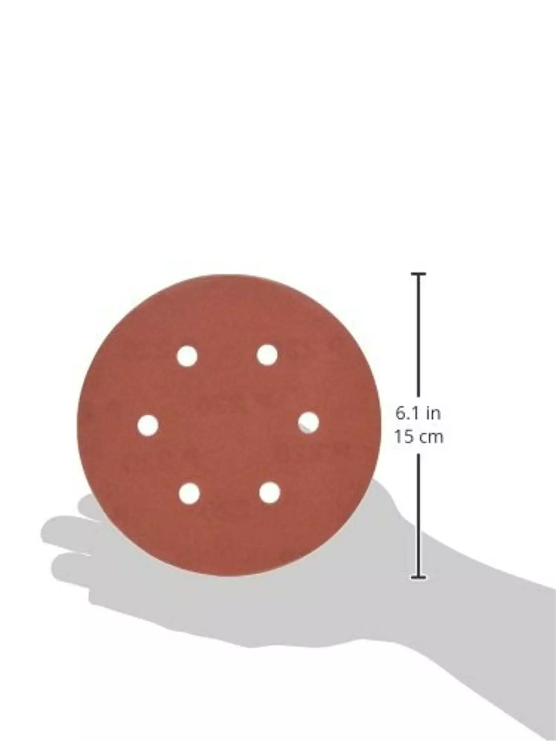 porter-cable 736602225 6-inch 6-hole hook and loop 220 grit sanding discs (25-pack) 3 porter-cable 736602225 6-inch 6-hole hook and loop 220 grit sanding discs (25-pack) - Image 3