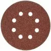 porter-cable 735800425 5-inch hook and loop aluminum oxide 8 hole 40g disc (25-pack)