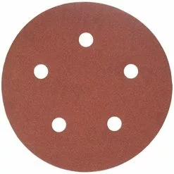 porter-cable 735501825 5-inch hook and loop ao 5 hole 180g disc (25-pack)