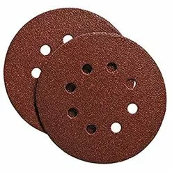 porter-cable 735801825 5-inch hook and loop ao 8 hole 180g disc (25-pack)